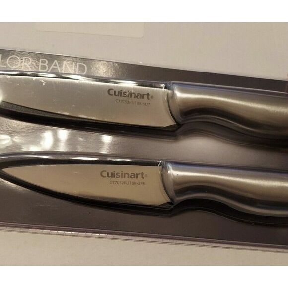Cuisinart Classic Silver/Black 3.5" Paring & 5" Utility Knife Set w/Blade Guard - Picture 3 of 3